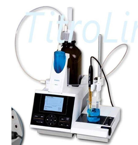 TitroLine® 7000 con agitador magneticor TM 235 y 20 ml con electrodo de ph combinado y set de buffer