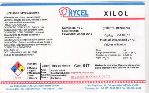 XILOL (Dimetilbenceno) 